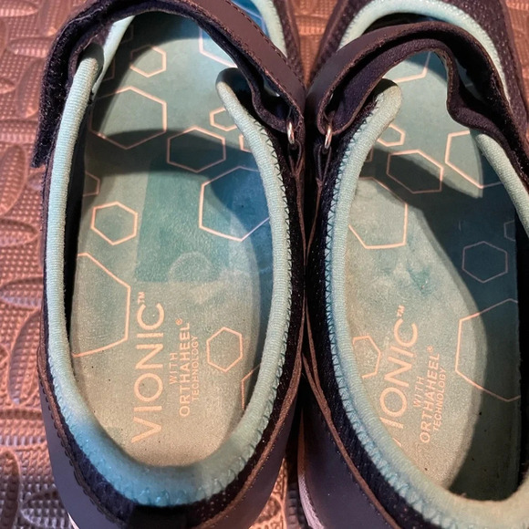 Vionic Navy Blue Orthaheel Technology Ailie Hoop and Loop Mary Jane Sneakers 7.5 - Picture 6 of 10